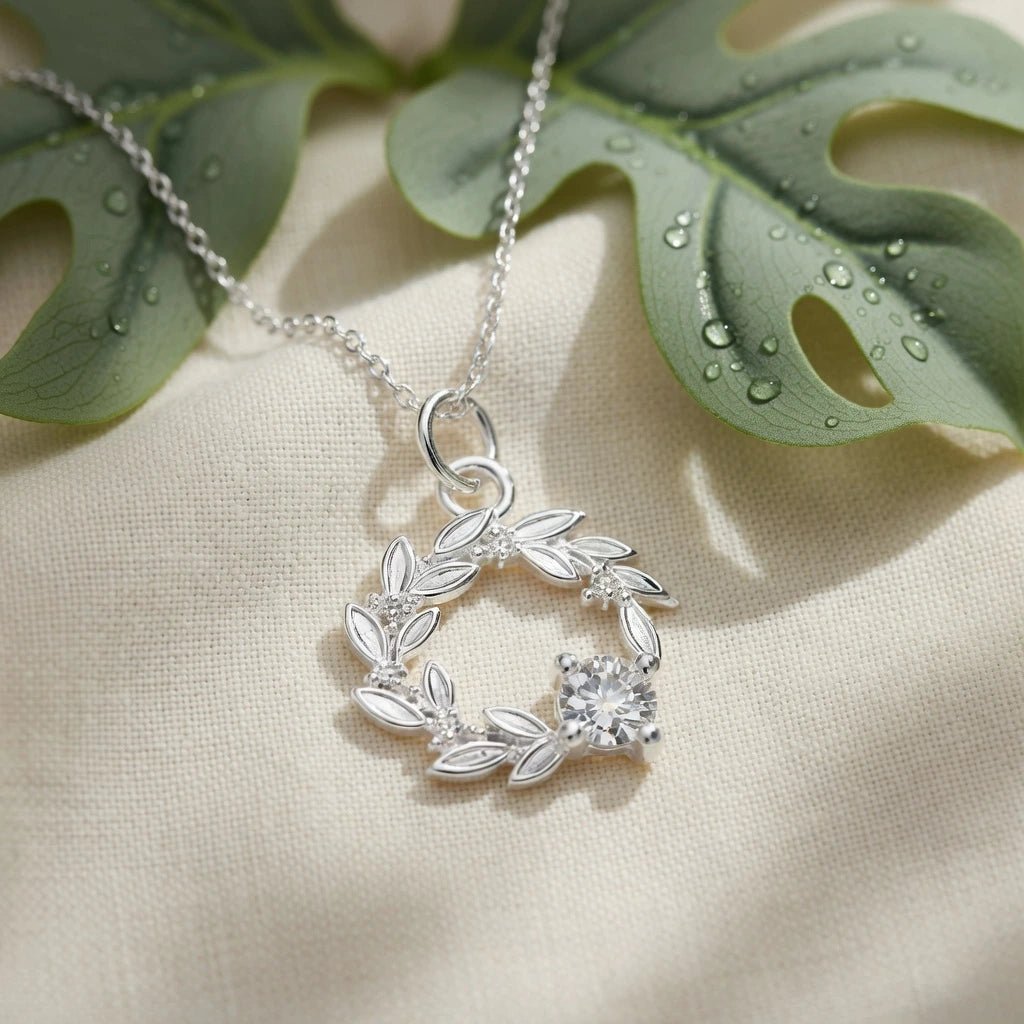 Collier ras de cou argent 925 pendentif rond oxyde de zirconium bijou fin élégant femme - Un grand marché