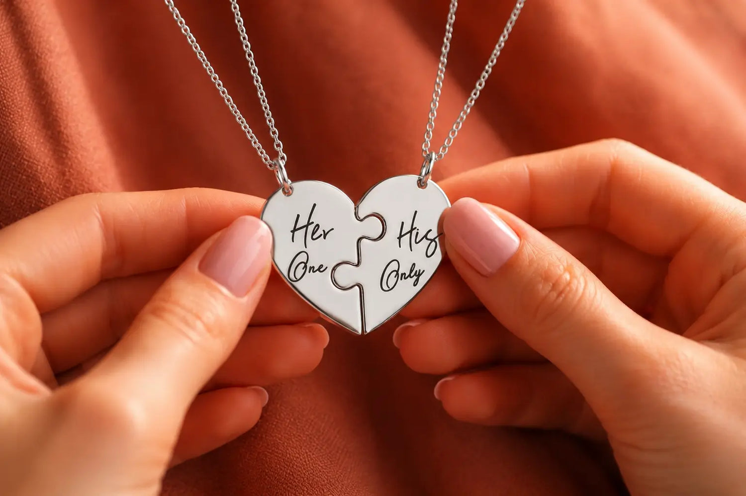 Bijoux assortis - symboles de complicité gravés - Une Passion à La Fois