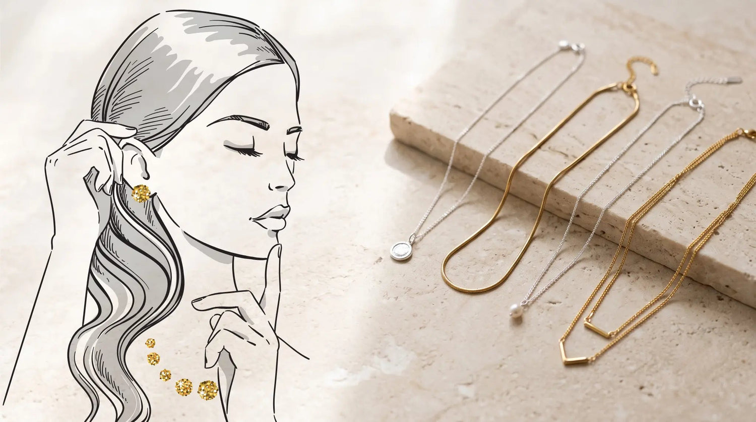 Épure - Colliers minimalistes en acier inoxydable - Une Passion à La Fois