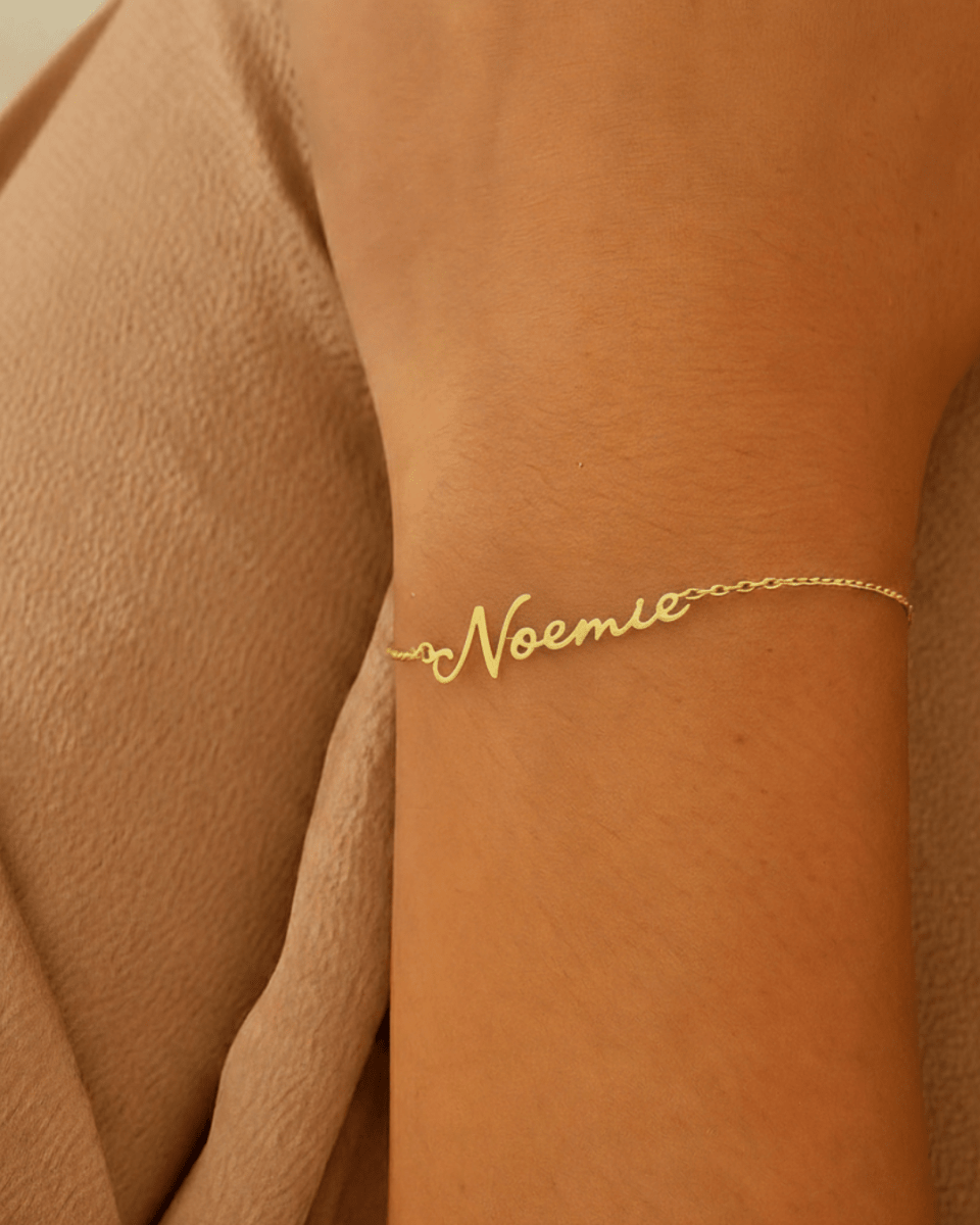 Bracelet personnalisé - Gravure offerte - Gold
