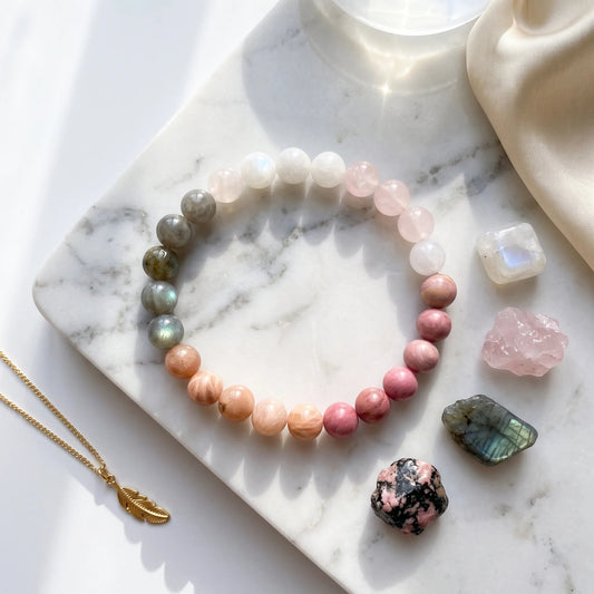 Bracelet Self Love en pierres naturelles