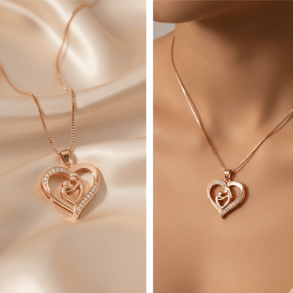 Collier Mère & Enfant | Le Symbole de Votre Amour Inconditionnel - Argent