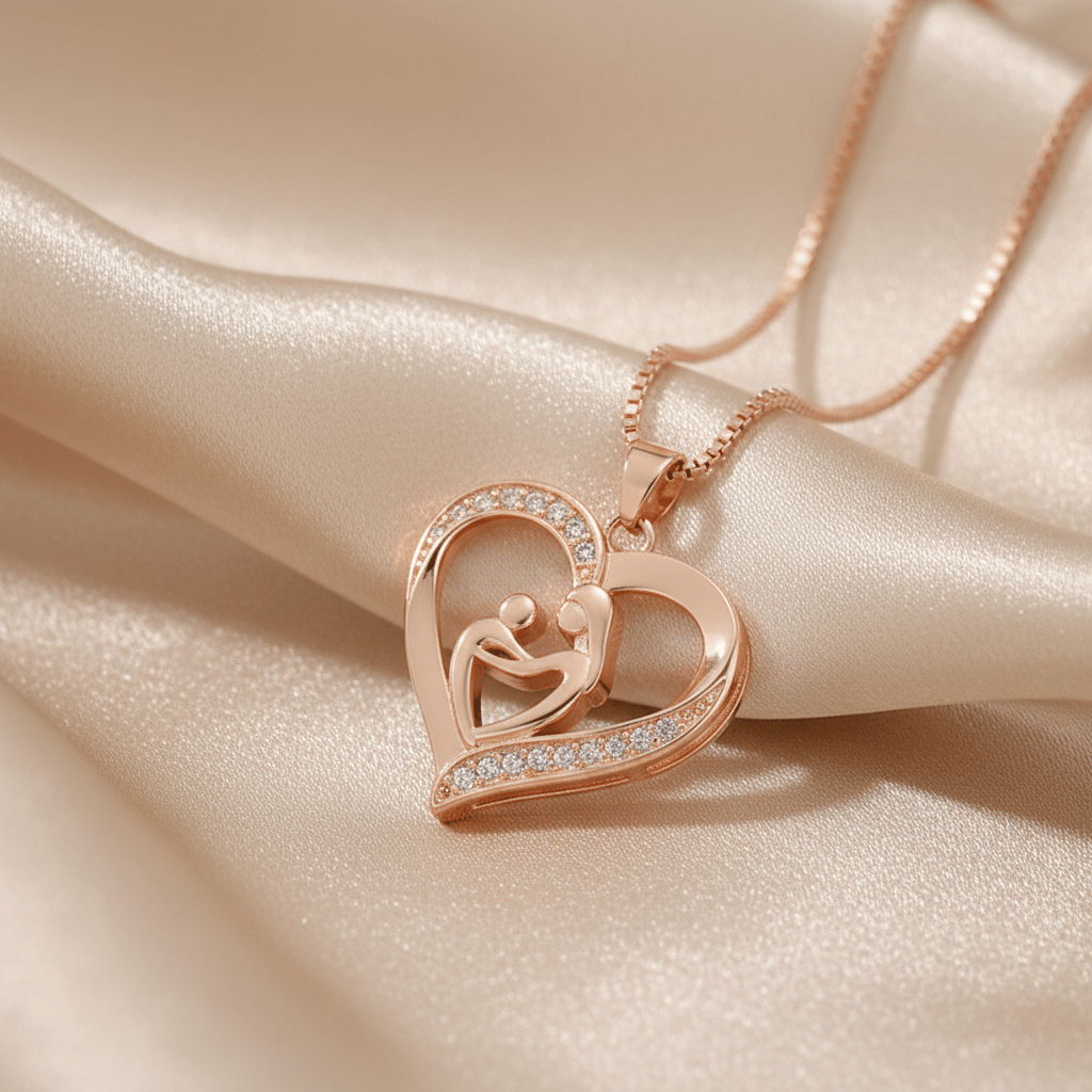 Collier Mère & Enfant | Le Symbole de Votre Amour Inconditionnel - Rose gold