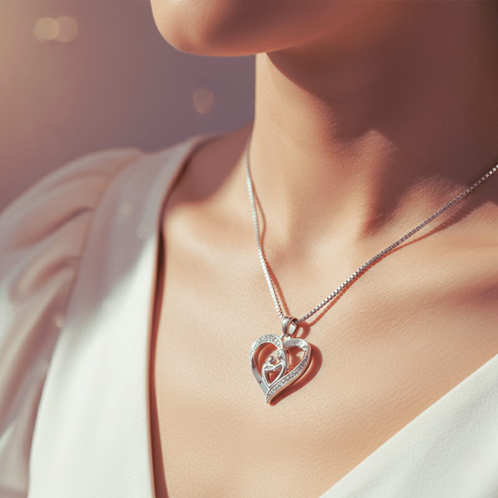 Collier Mère & Enfant | Le Symbole de Votre Amour Inconditionnel - Argent