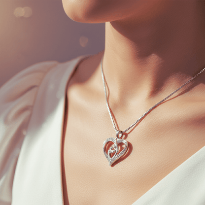 Collier Mère & Enfant | Le Symbole de Votre Amour Inconditionnel - Argent