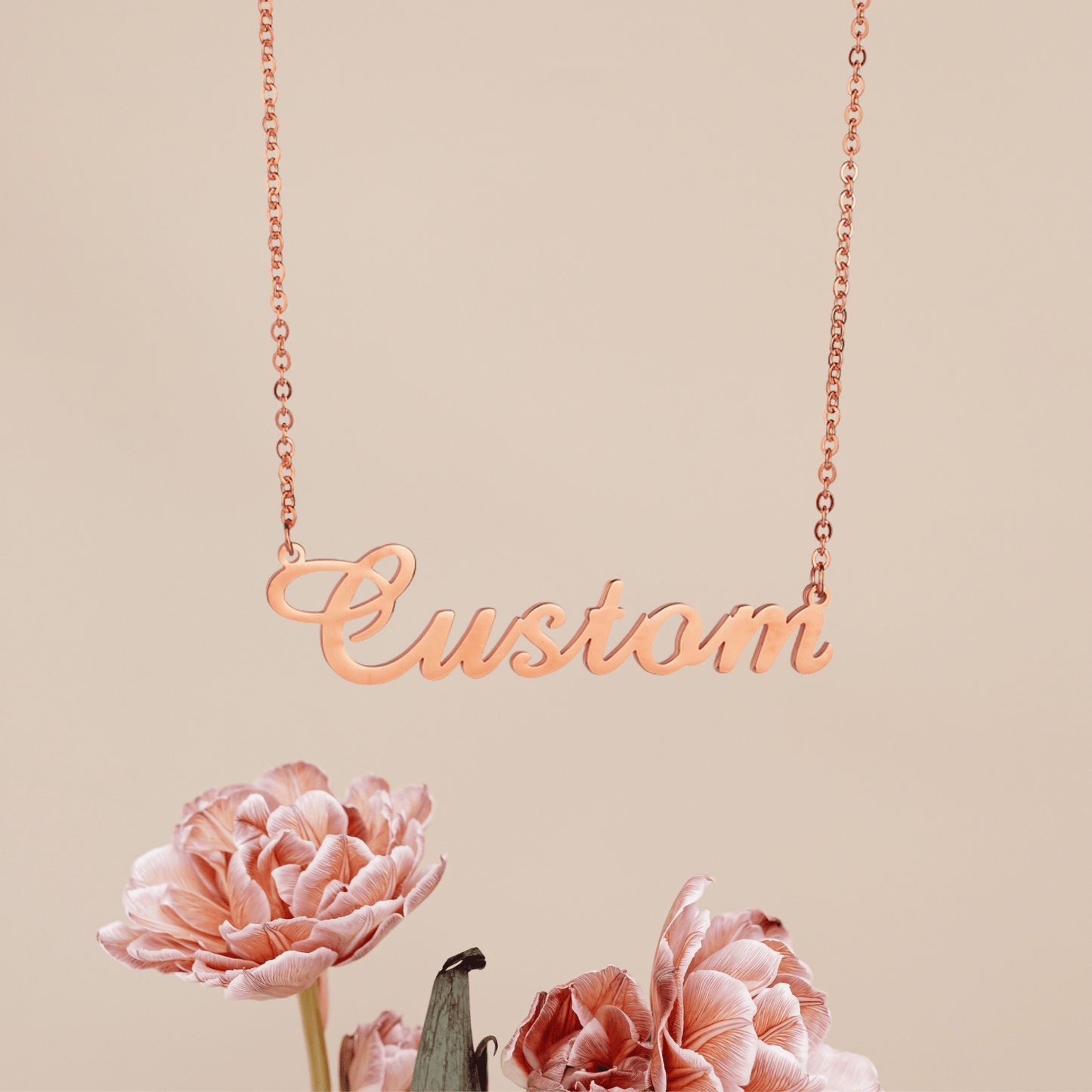Collier personnalisés - Gravure offerte - Rose gold