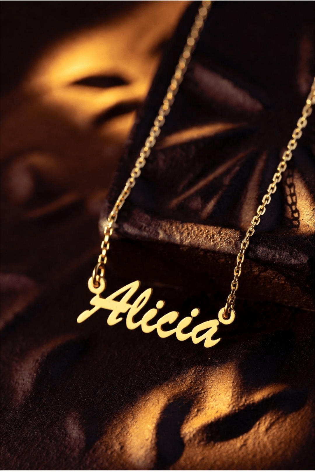 Collier personnalisés - Gravure offerte - Rose gold