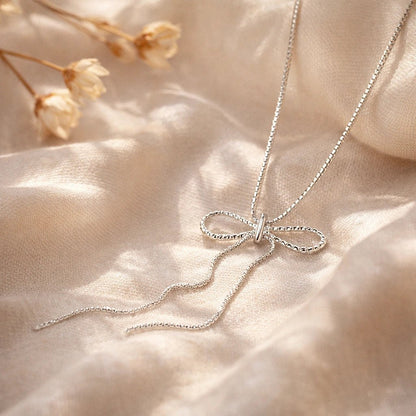🎀 Nœud Élégance Infinie - argent 925 - Argent 925