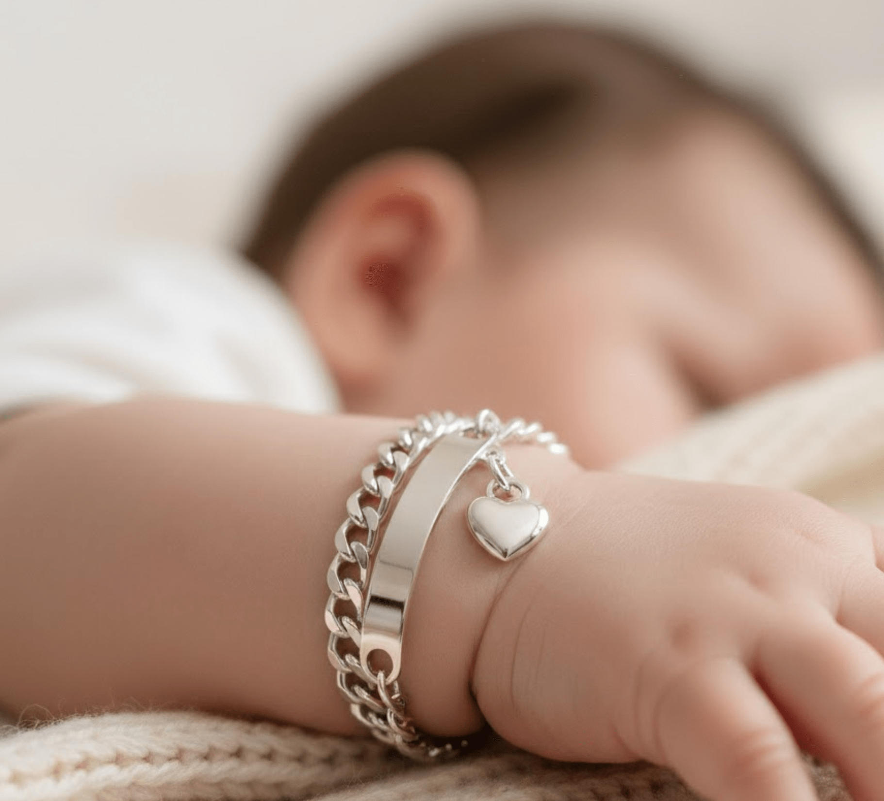 Premier Bijou de Bébé Gravé pour l'Éternité ✨ - Or rose