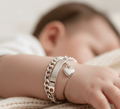 Premier Bijou de Bébé Gravé pour l'Éternité ✨ - Or rose